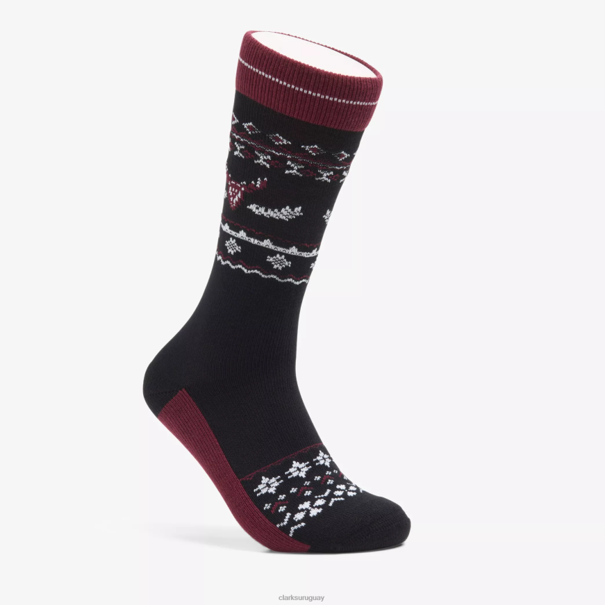 borgoña Clarks tripulación de invierno para hombre X8V4N964