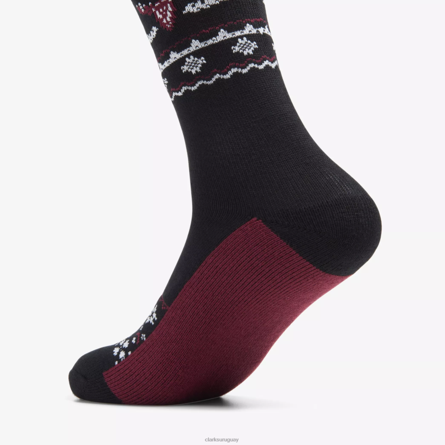 borgoña Clarks tripulación de invierno para hombre X8V4N964