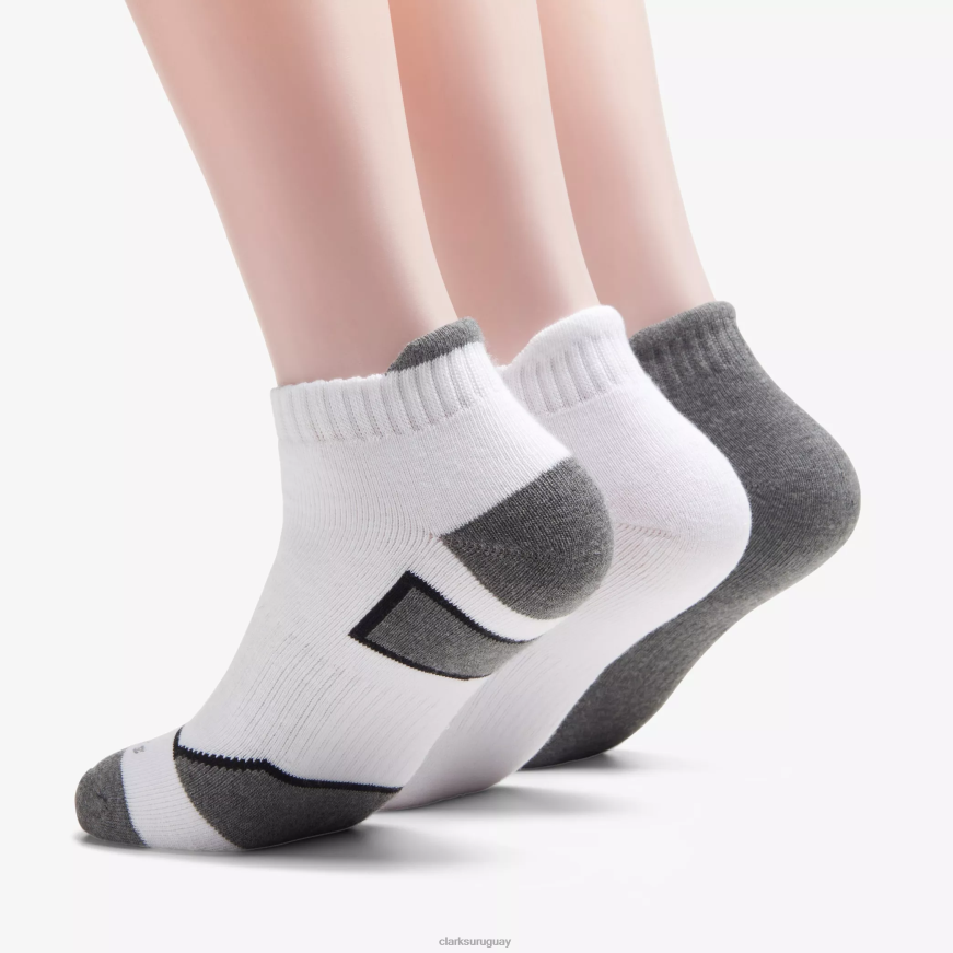 multicolor Clarks Paquete de 3 atléticos sin presentación. X8V4N958