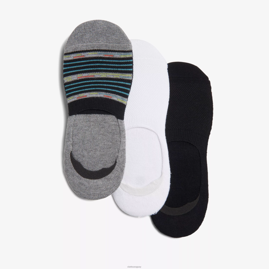 negro Clarks paquete de 3 no presentarse X8V4N970