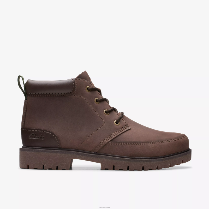 cuero marrón cálido Clarks rossdale medio X8V4N903