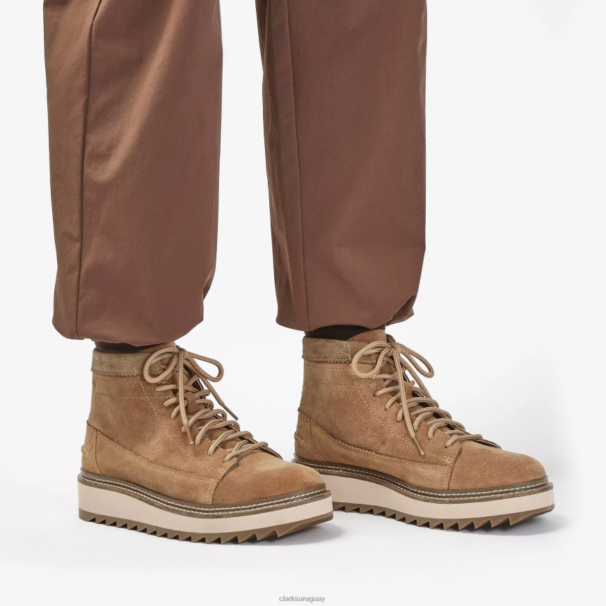 gamuza color canela claro Clarks hola clarkhill X8V4N923