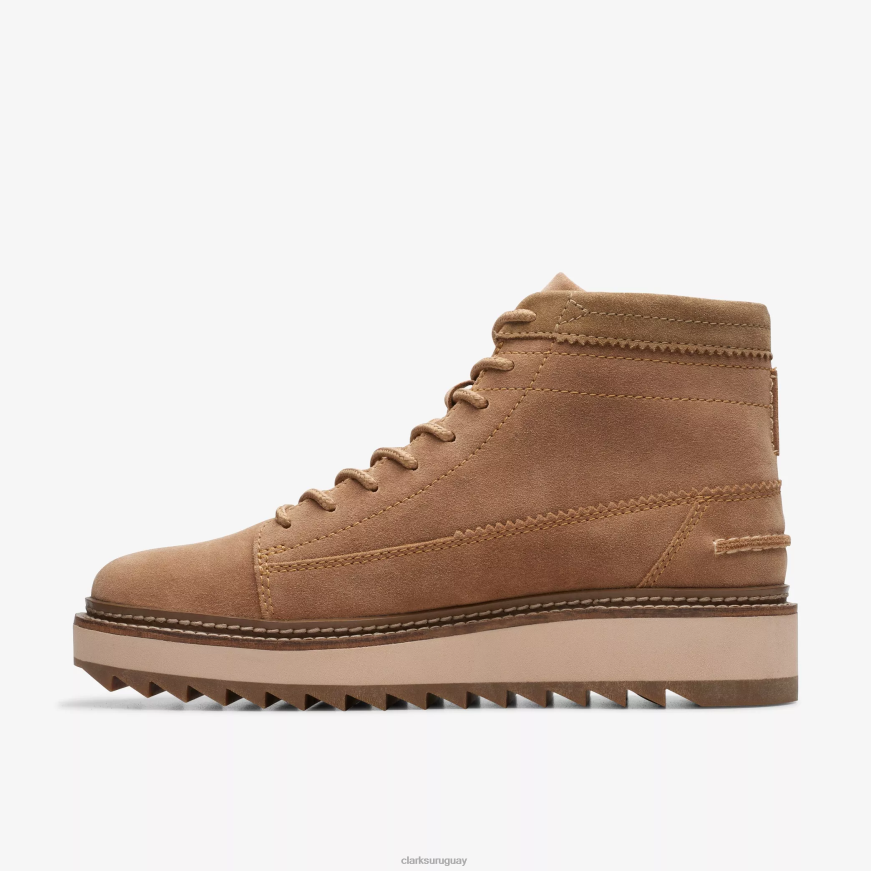 gamuza color canela claro Clarks hola clarkhill X8V4N923