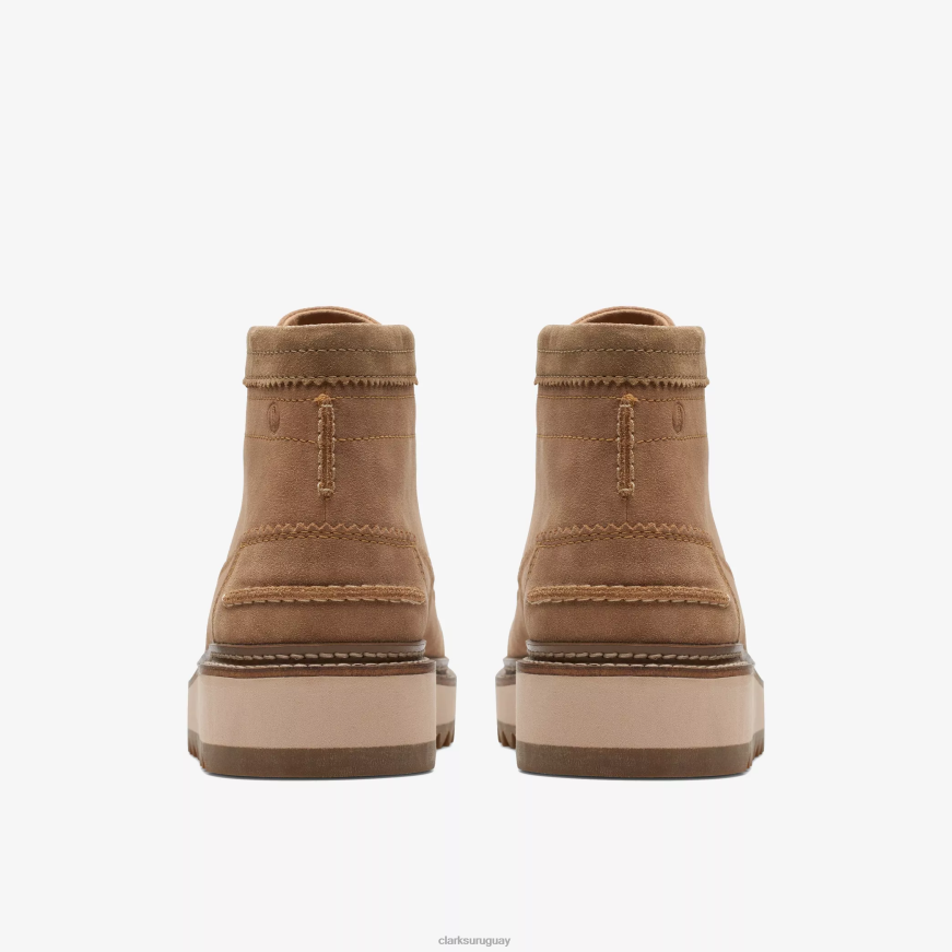 gamuza color canela claro Clarks hola clarkhill X8V4N923