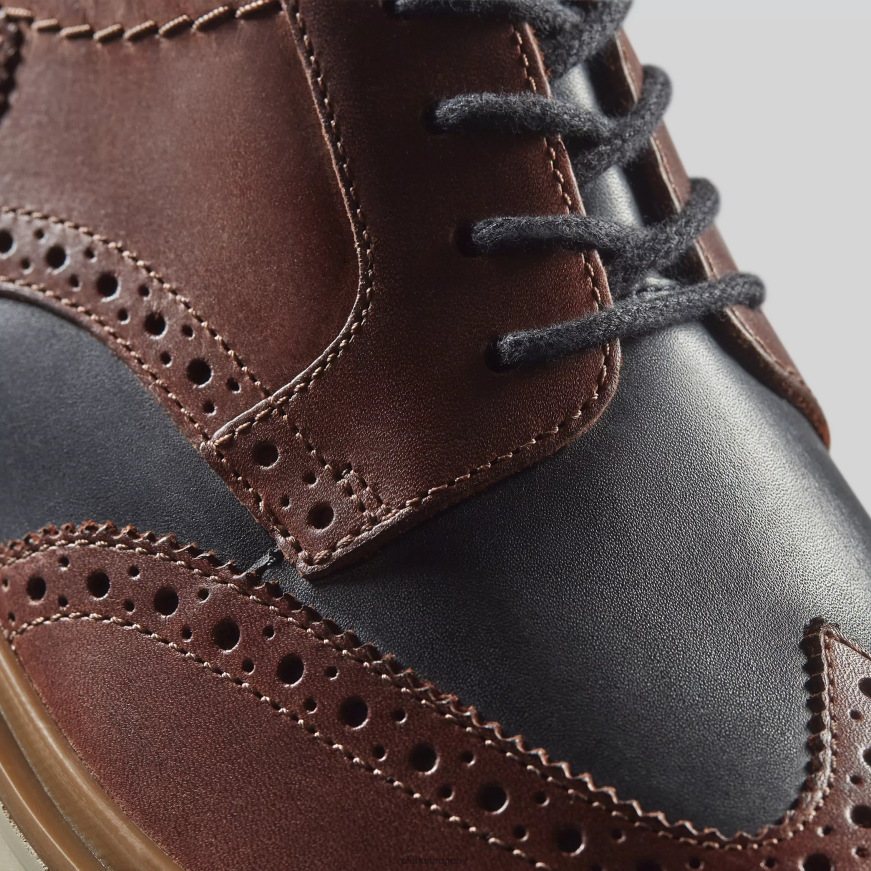 combinación de bronceado británico Clarks ala de la capilla X8V4N716