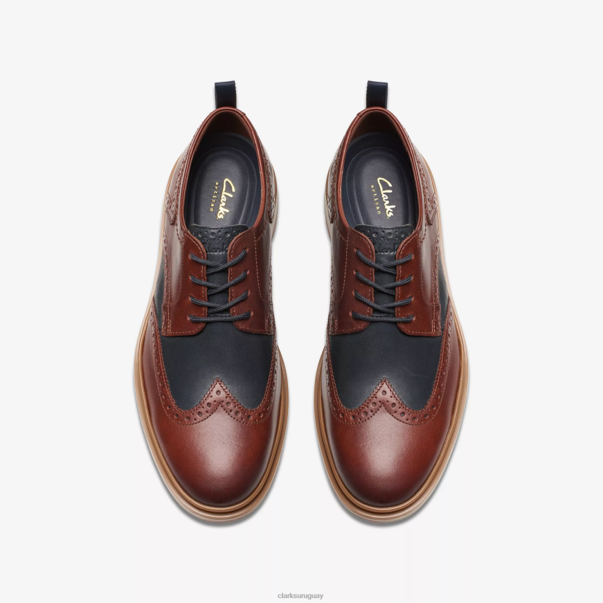 combinación de bronceado británico Clarks ala de la capilla X8V4N716