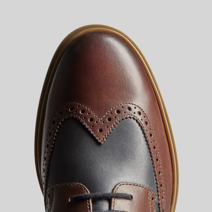combinación de bronceado británico Clarks ala de la capilla X8V4N716