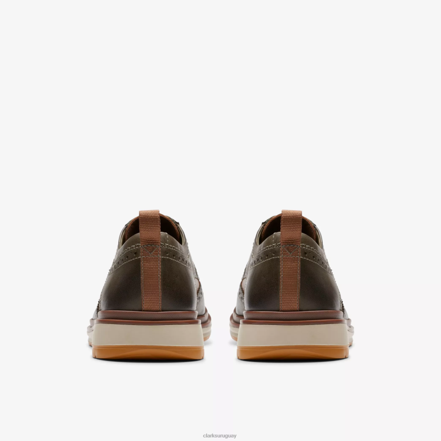 combinación de oliva oscuro Clarks ala de la capilla X8V4N717