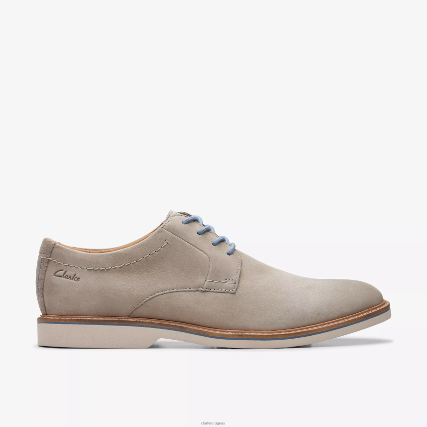 nubuck gris Clarks ático lt encaje X8V4N718