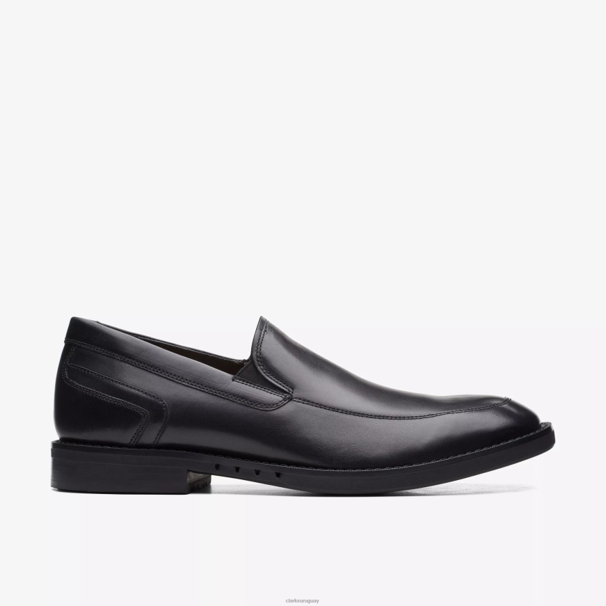 cuero negro Clarks un gran paso X8V4N786