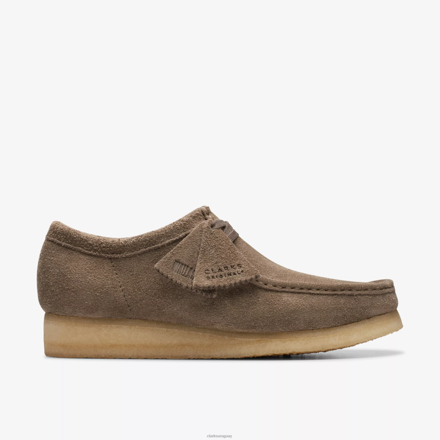 ante gris oscuro Clarks wallabee X8V4N683