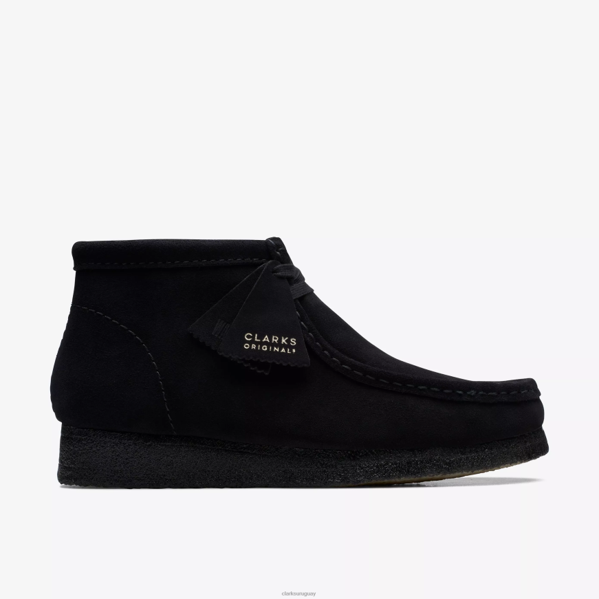 ante negro Clarks bota wallabee X8V4N693