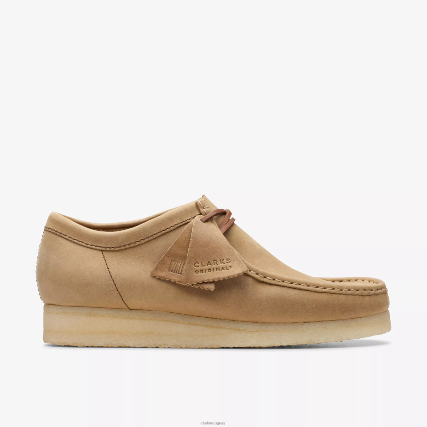 cuero marrón Clarks wallabee X8V4N663