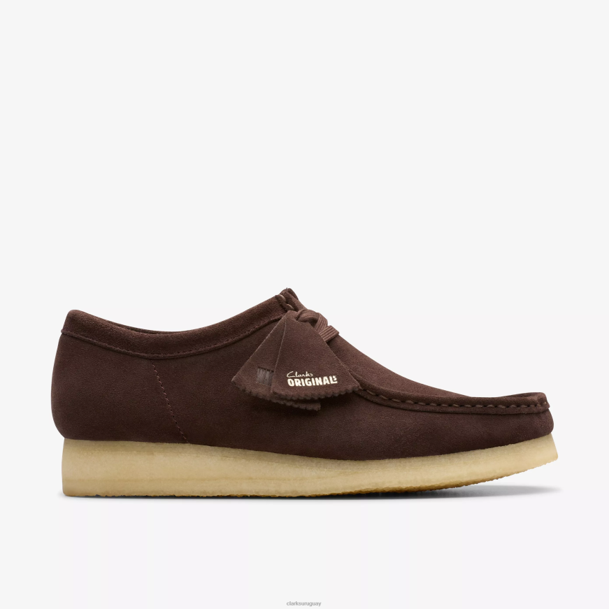 gamuza marrón oscuro Clarks wallabee X8V4N696