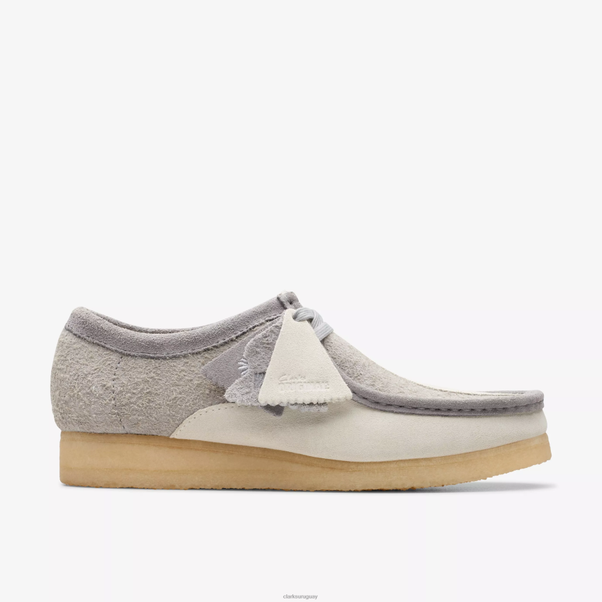 gris/blanco roto Clarks wallabee X8V4N674