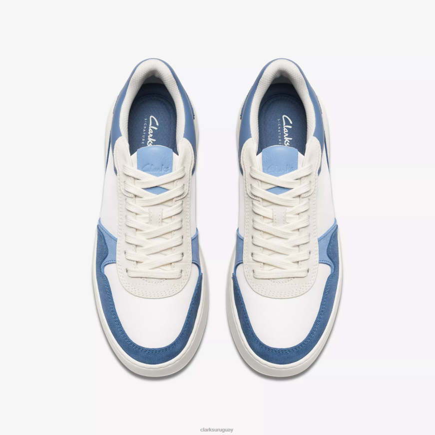 combinación azul Clarks carrera de corte ligera X8V4N836