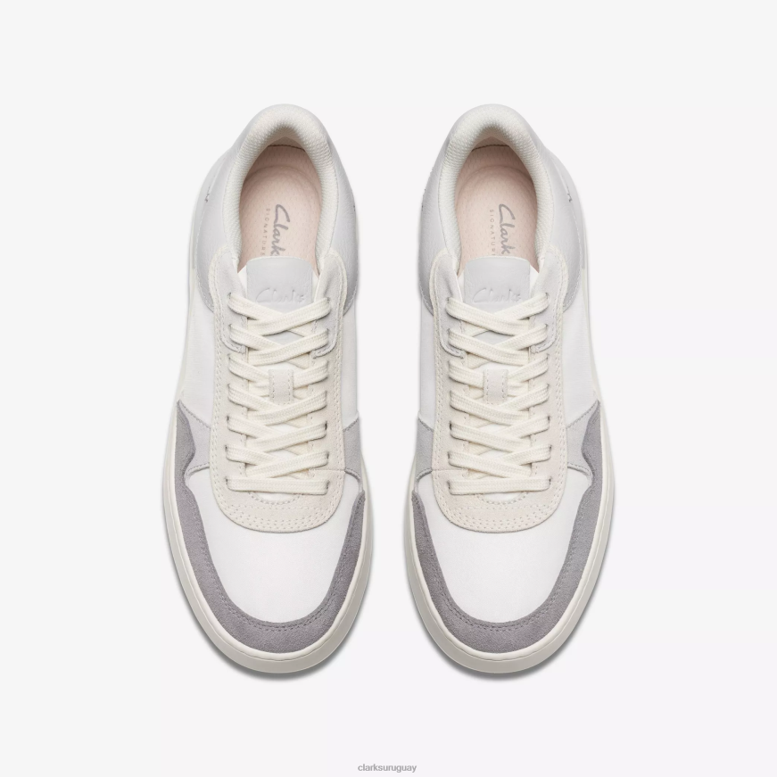 combinación gris claro Clarks carrera de corte ligera X8V4N835