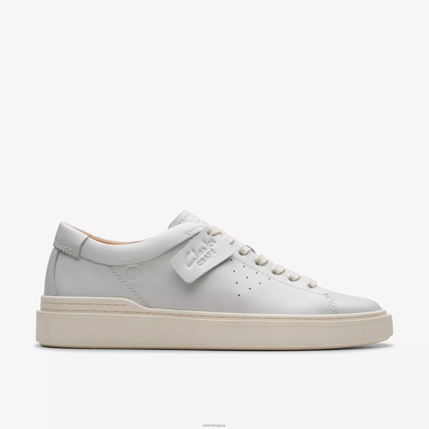 cuero blanco Clarks artesanía veloz X8V4N817