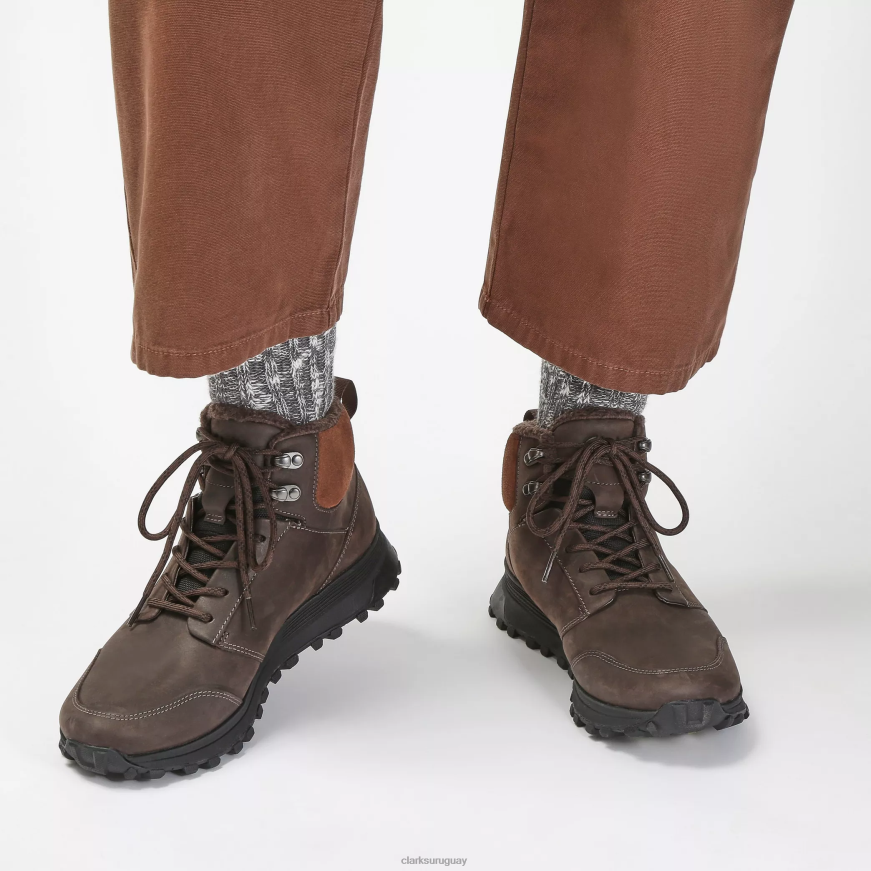 cuero marrón cálido Clarks atl trek up impermeable X8V4N860