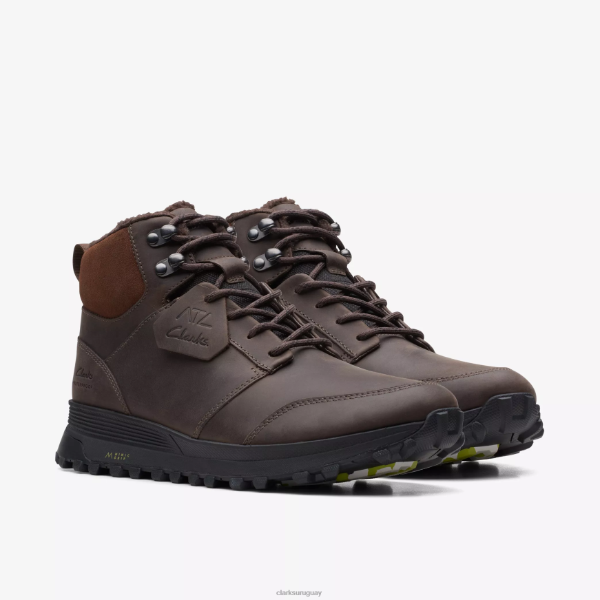 cuero marrón cálido Clarks atl trek up impermeable X8V4N860