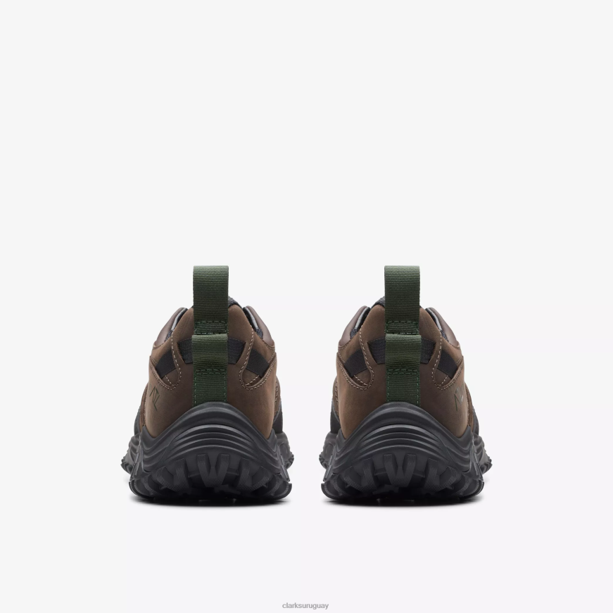 cuero marrón oscuro Clarks atl caminar ir impermeable X8V4N861