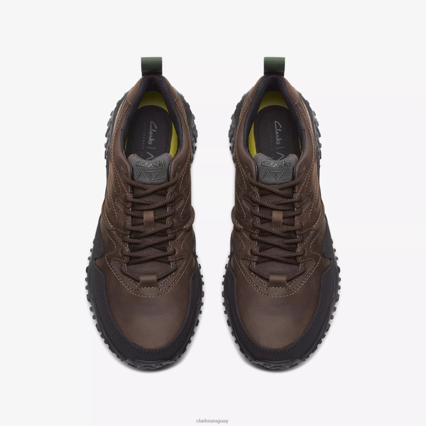 cuero marrón oscuro Clarks atl caminar ir impermeable X8V4N861