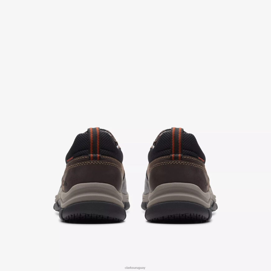 cuero marrón oscuro Clarks paso de walpath X8V4N900