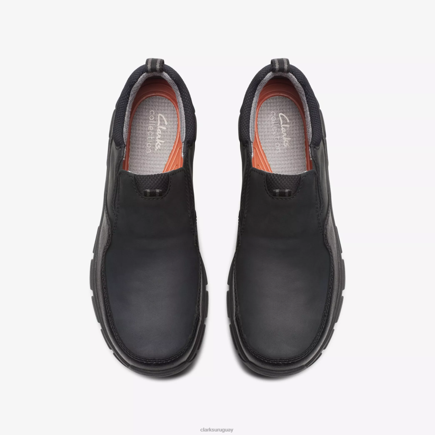 cuero negro Clarks paso de walpath X8V4N901