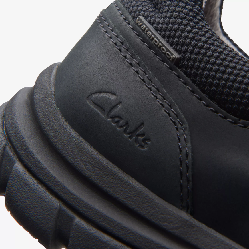 cuero negro Clarks paso de walpath X8V4N901