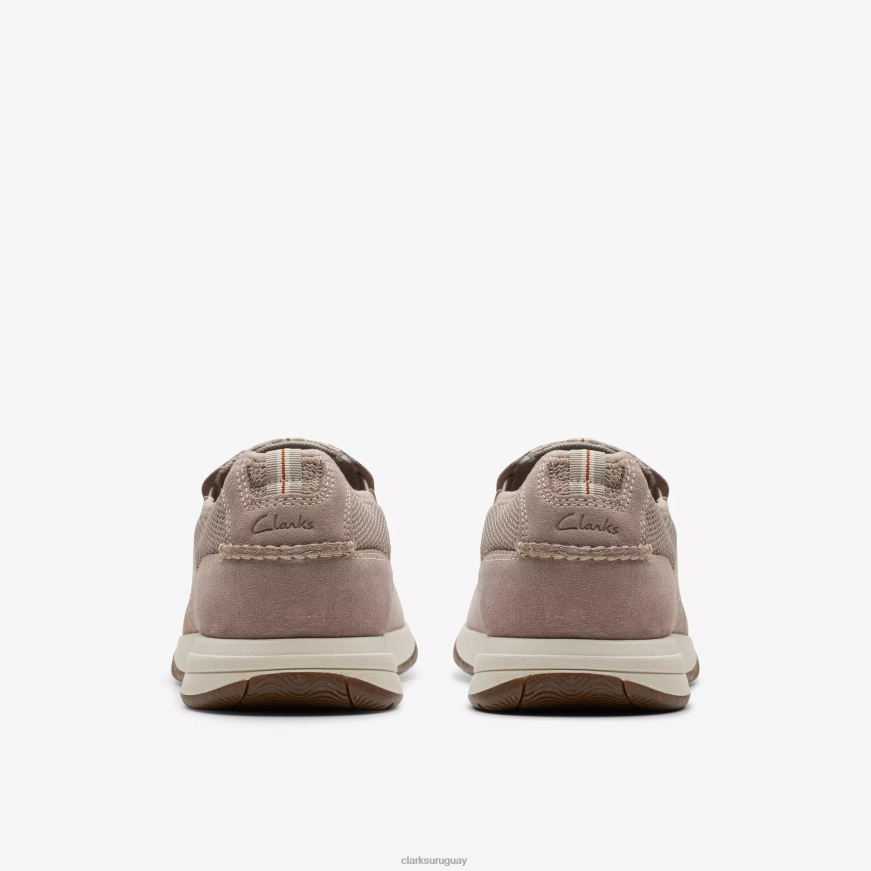 nubuck gris claro Clarks paso de vista de vela X8V4N894