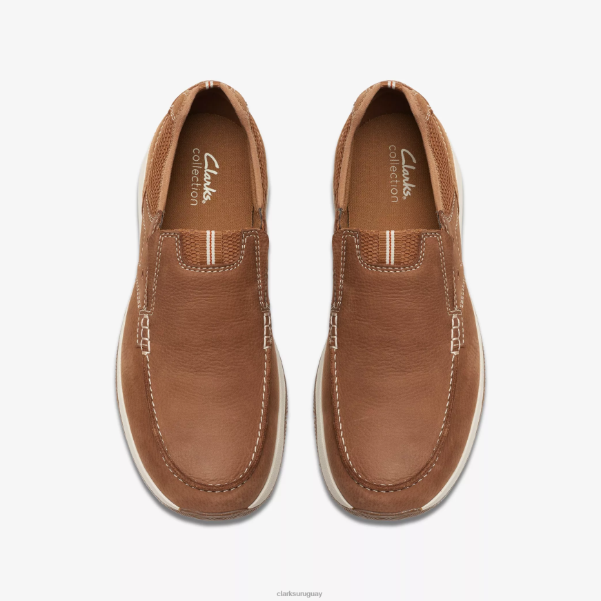 nubuck tostado claro Clarks paso de vista de vela X8V4N892