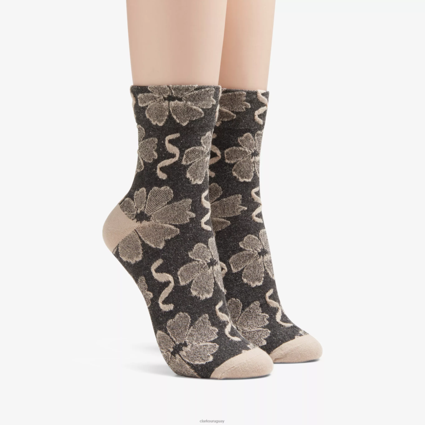 flores negras Clarks equipo de flores X8V4N638