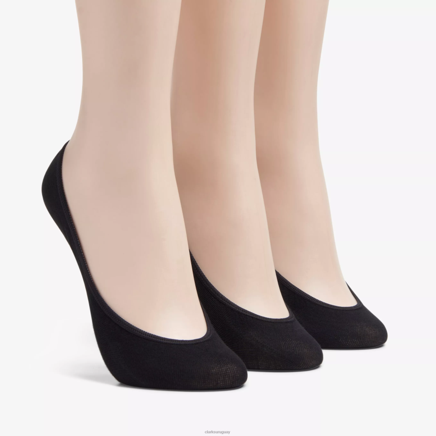 negro multicolor Clarks Paquete de 3 forros sólidos. X8V4N633