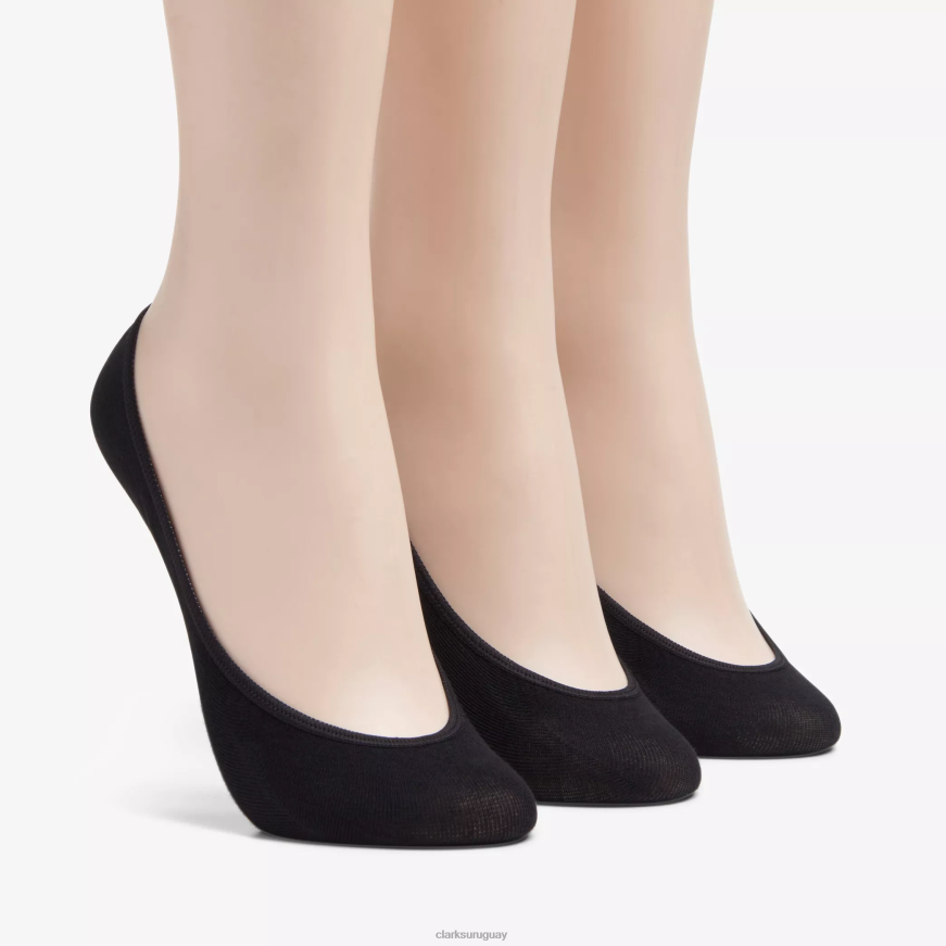 negro multicolor Clarks Paquete de 3 forros sólidos. X8V4N633