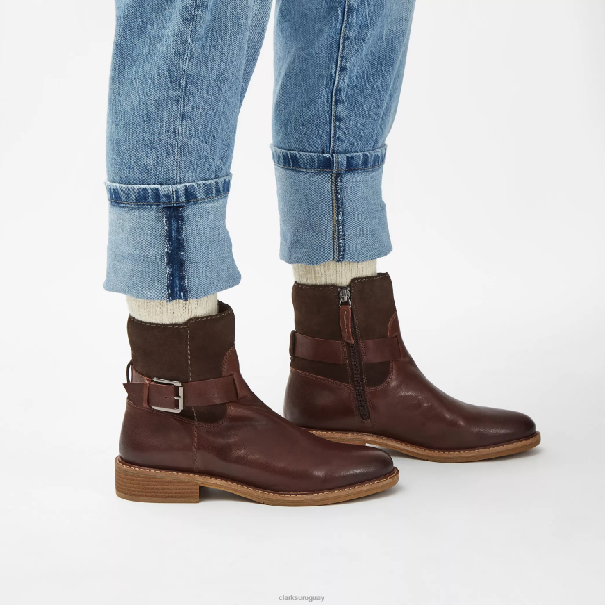 combinación marrón oscuro Clarks correa de colonia X8V4N459