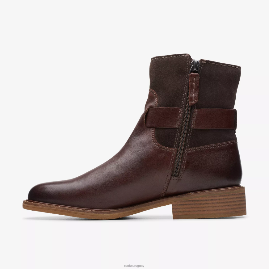 combinación marrón oscuro Clarks correa de colonia X8V4N459