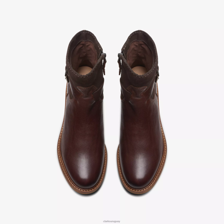 combinación marrón oscuro Clarks correa de colonia X8V4N459