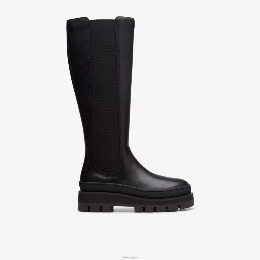 cuero negro Clarks orianna 2 hola X8V4N456