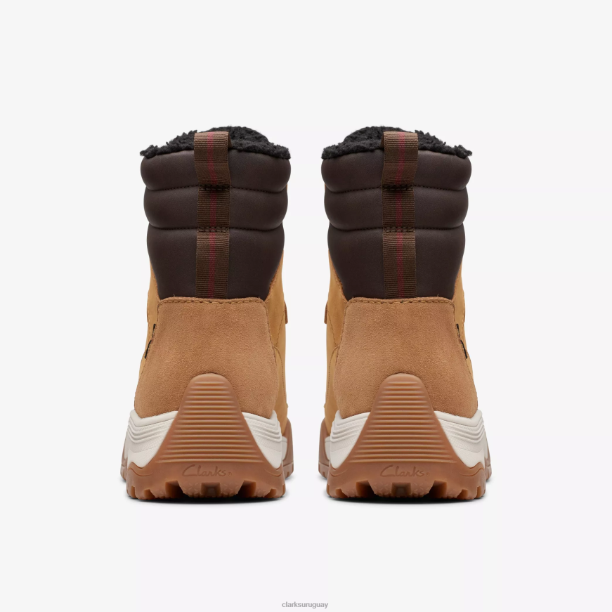 cuero tostado con forro cálido Clarks atl caminata superior gore-tex X8V4N477