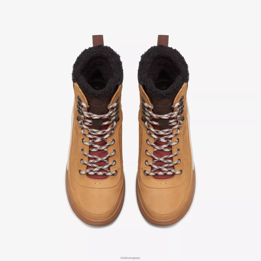 cuero tostado con forro cálido Clarks atl caminata superior gore-tex X8V4N477