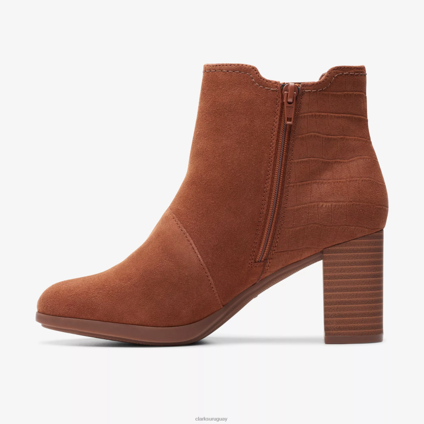 gamuza color canela Clarks rosa bayla X8V4N437