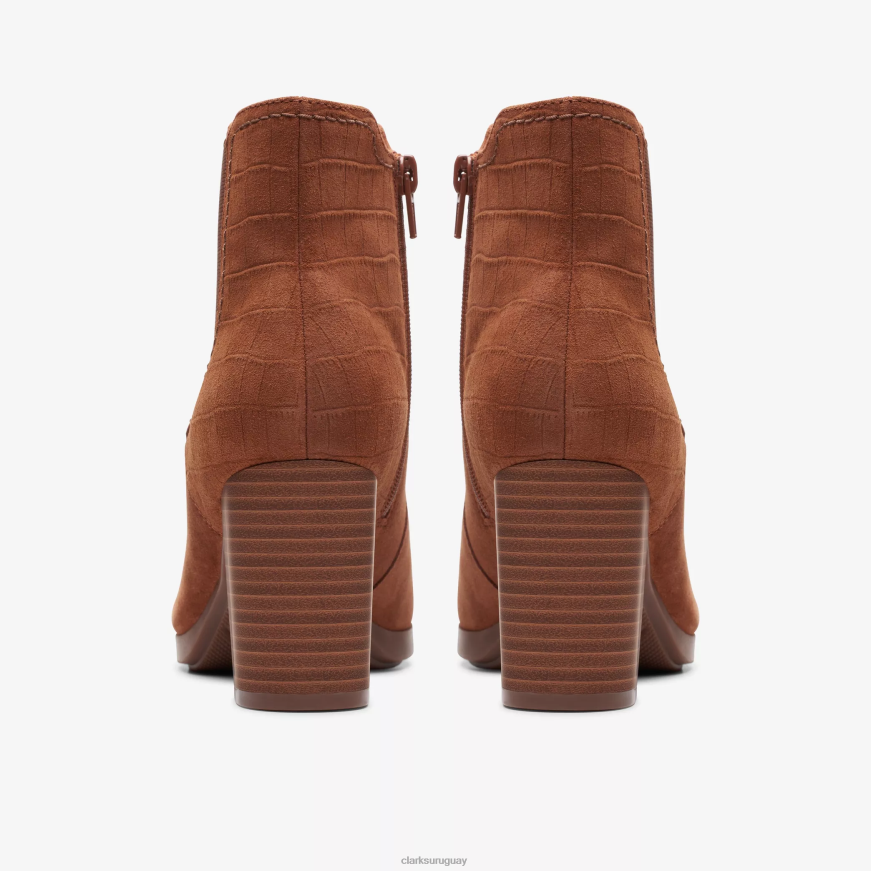 gamuza color canela Clarks rosa bayla X8V4N437