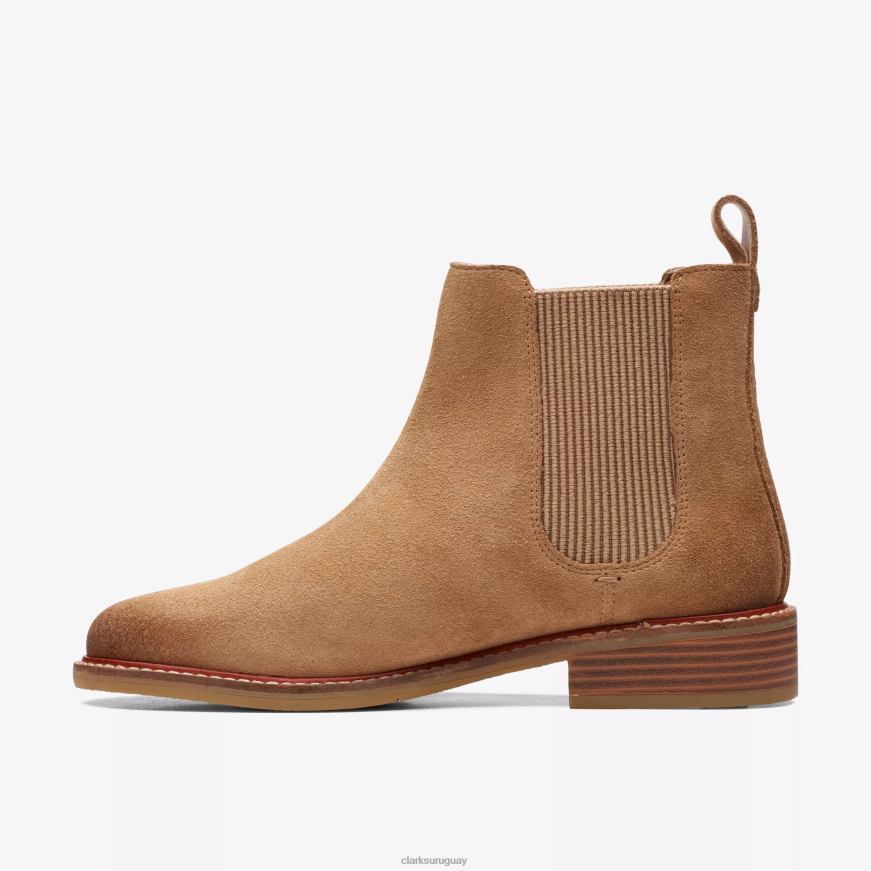 gamuza color canela claro Clarks colonia arlo X8V4N491