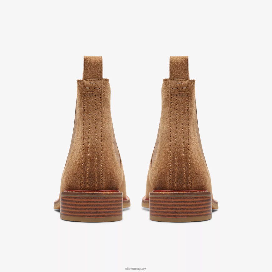 gamuza color canela claro Clarks colonia arlo X8V4N491