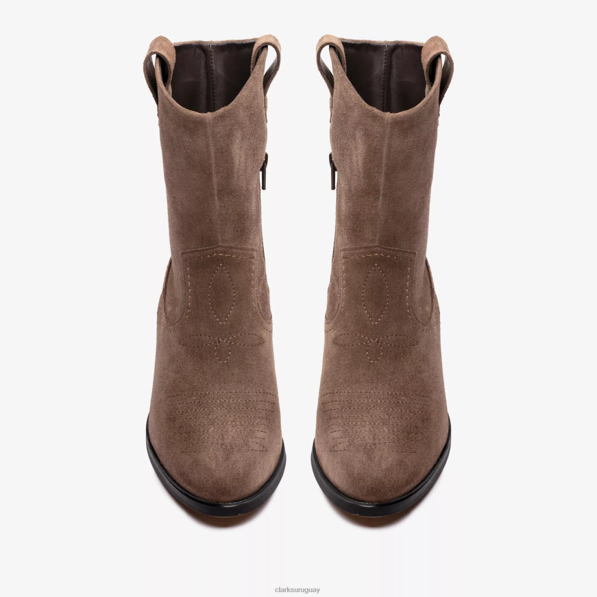 gamuza color topo Clarks octavia arriba X8V4N385