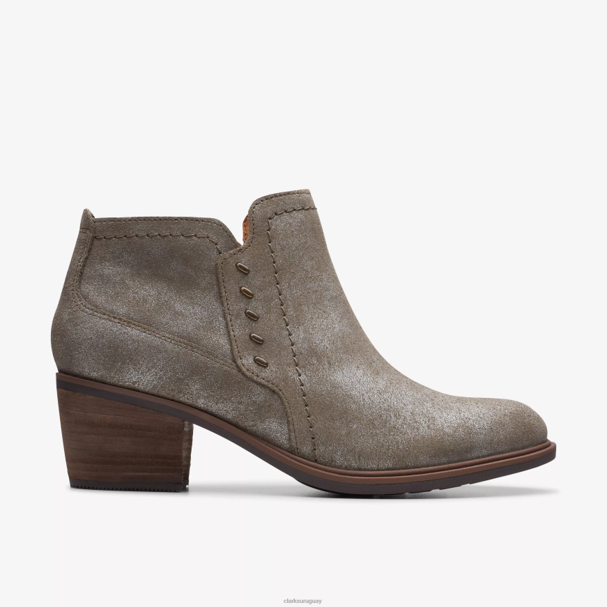 gris pardo metalizado Clarks neva lo X8V4N431