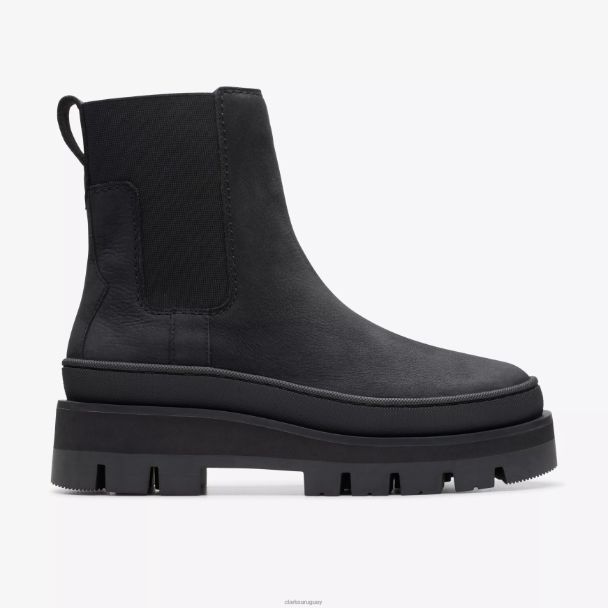 nubuck negro Clarks orianna 2 arriba X8V4N470