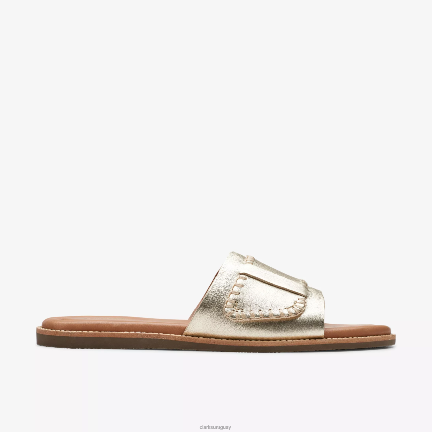 cuero champán Clarks mula marítima X8V4N105