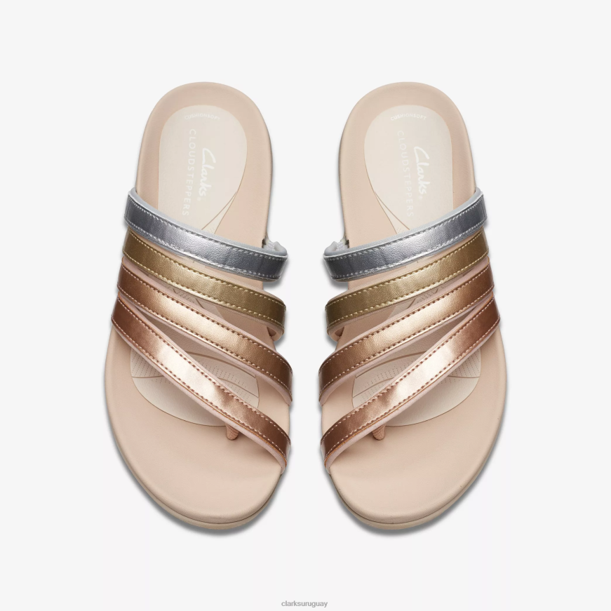 multicolor metálico Clarks deslizarse hola iris X8V4N76