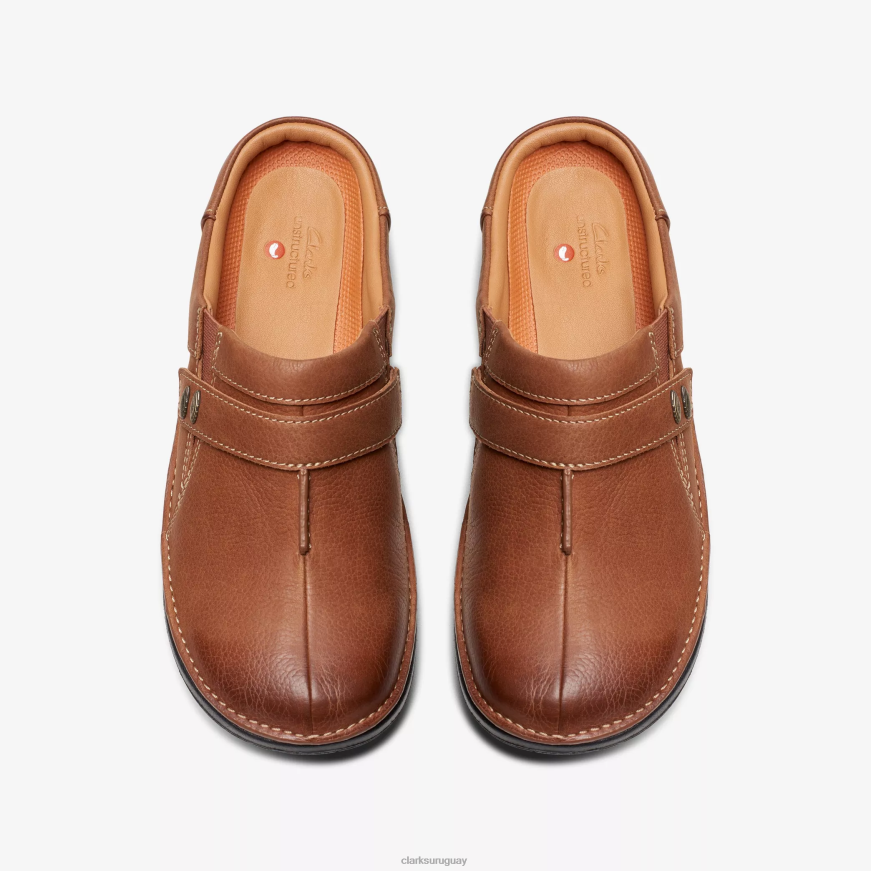 cuero bronceado oscuro Clarks facilidad de bucle X8V4N554